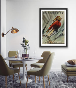 An original movie poster for the Disney film The Rocketeer