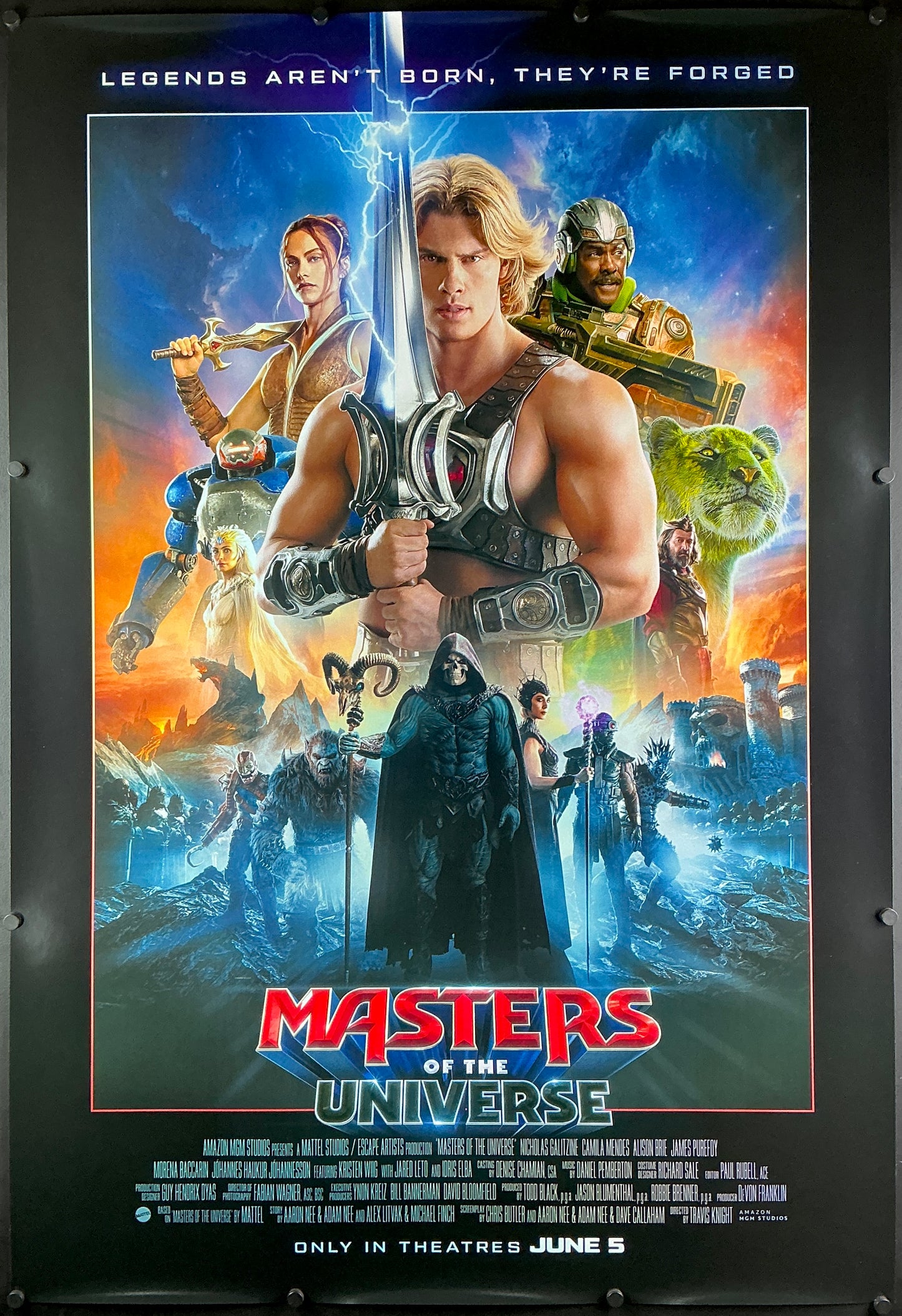 An original movie poster for the 2026 film Masters of the Universe