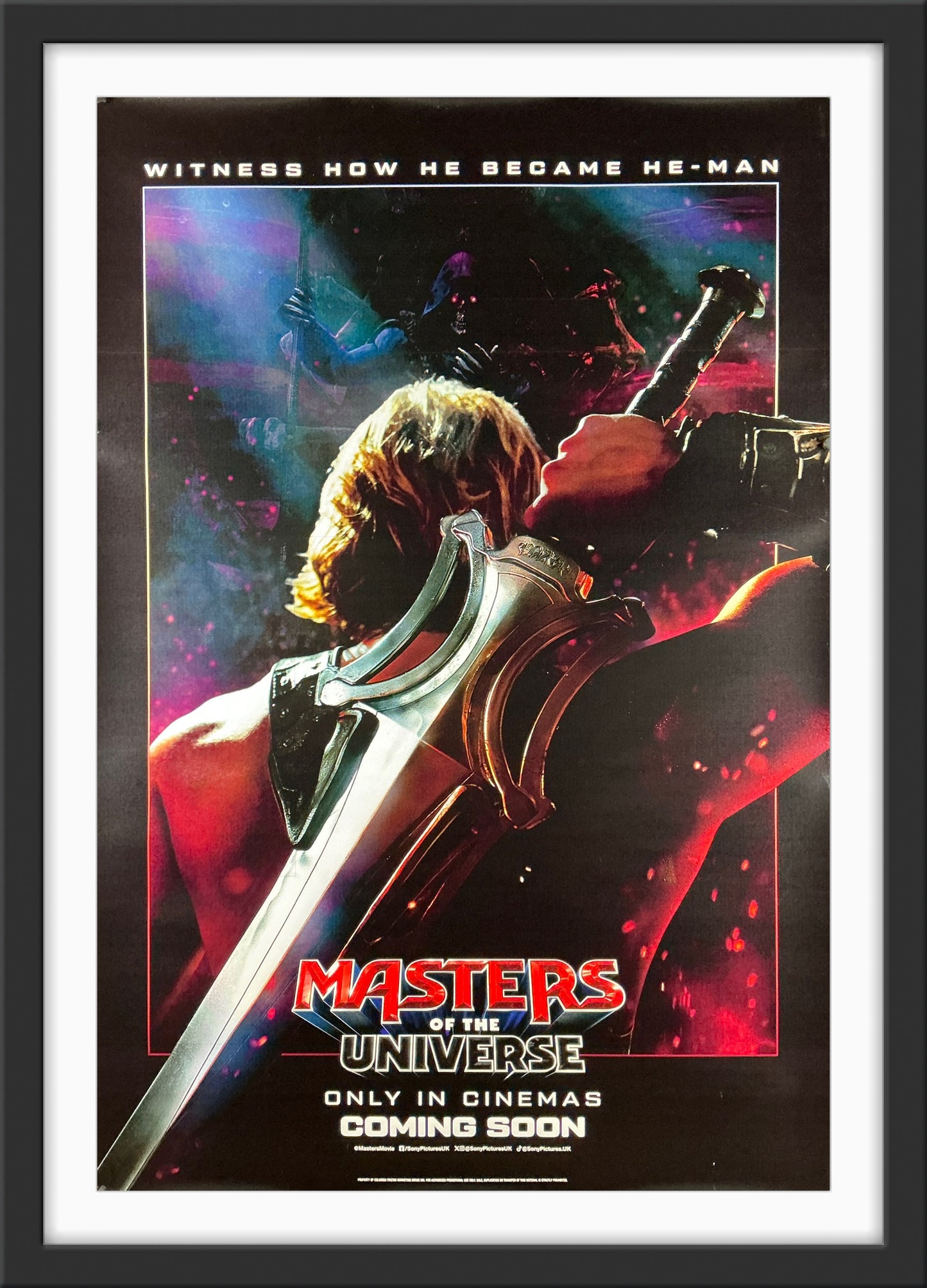 An original movie poster for the 2026 film Masters of the Universe