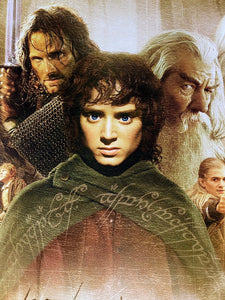 An original movie poster for the Peter Jackson film The Lord of the Rings : The Fellowship of the Ring