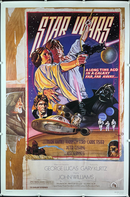 An original kilian style D poster for the film Star Wars