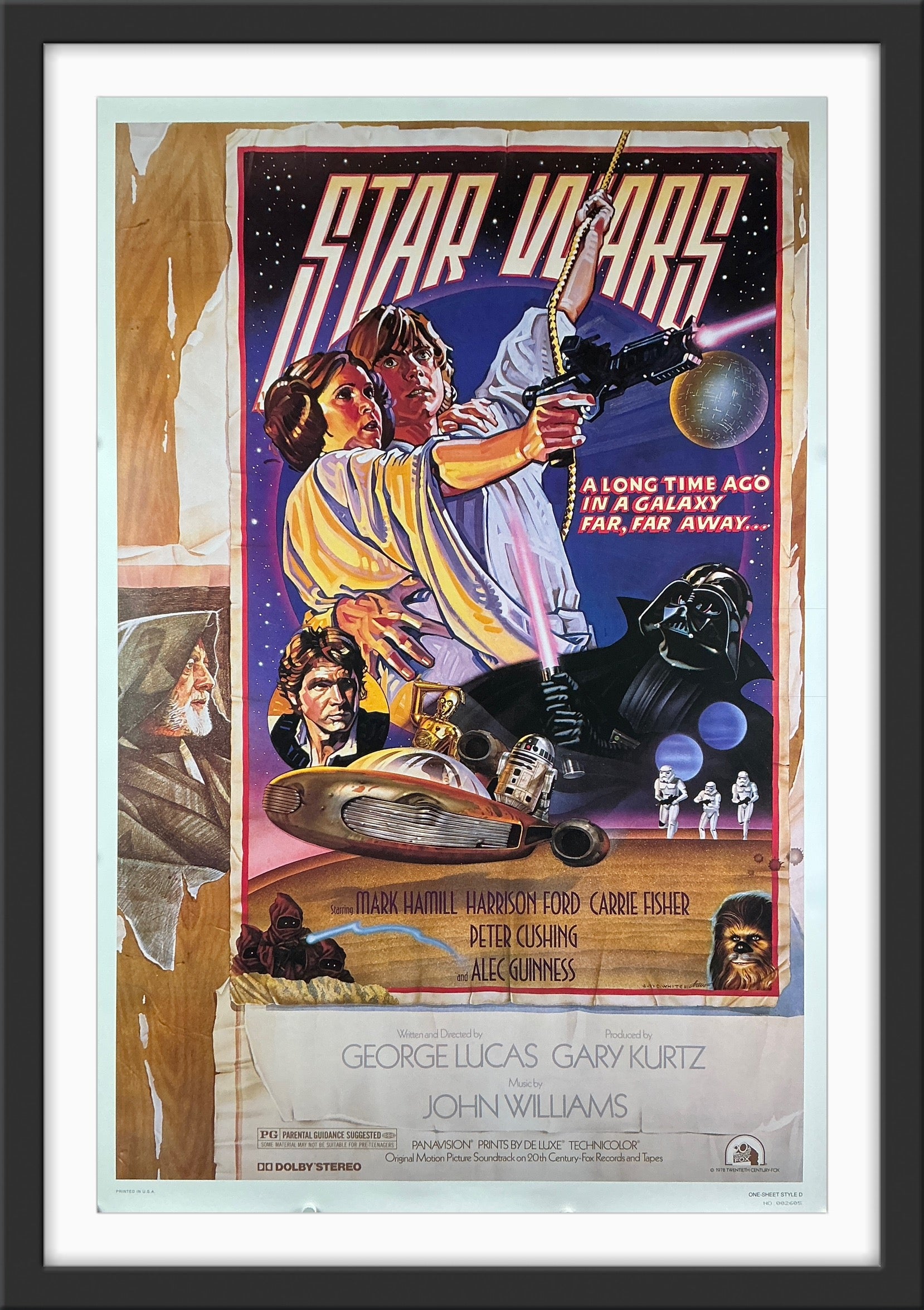 An original kilian style D poster for the film Star Wars