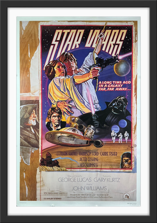 An original kilian style D poster for the film Star Wars