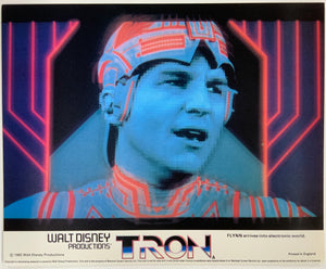 An original 8x10 lobby card for the Disney film TRON