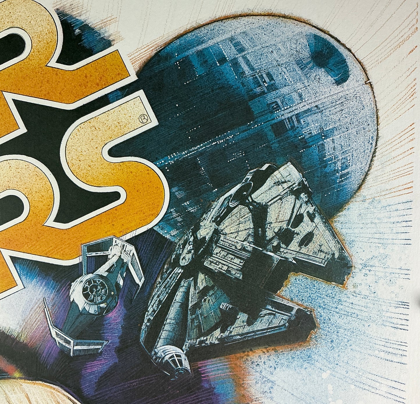 An original movie poster for Star Wars - The First Ten Years - signed by the artist Drew Struzan