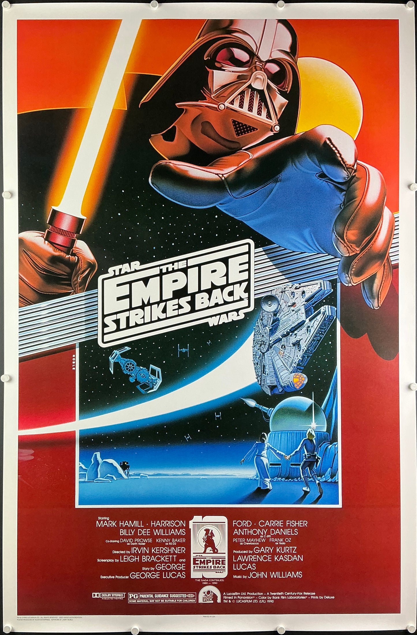 A one sheet movie poster by Kilian Enterprises for Star Wars - The Empire Strikes Back
