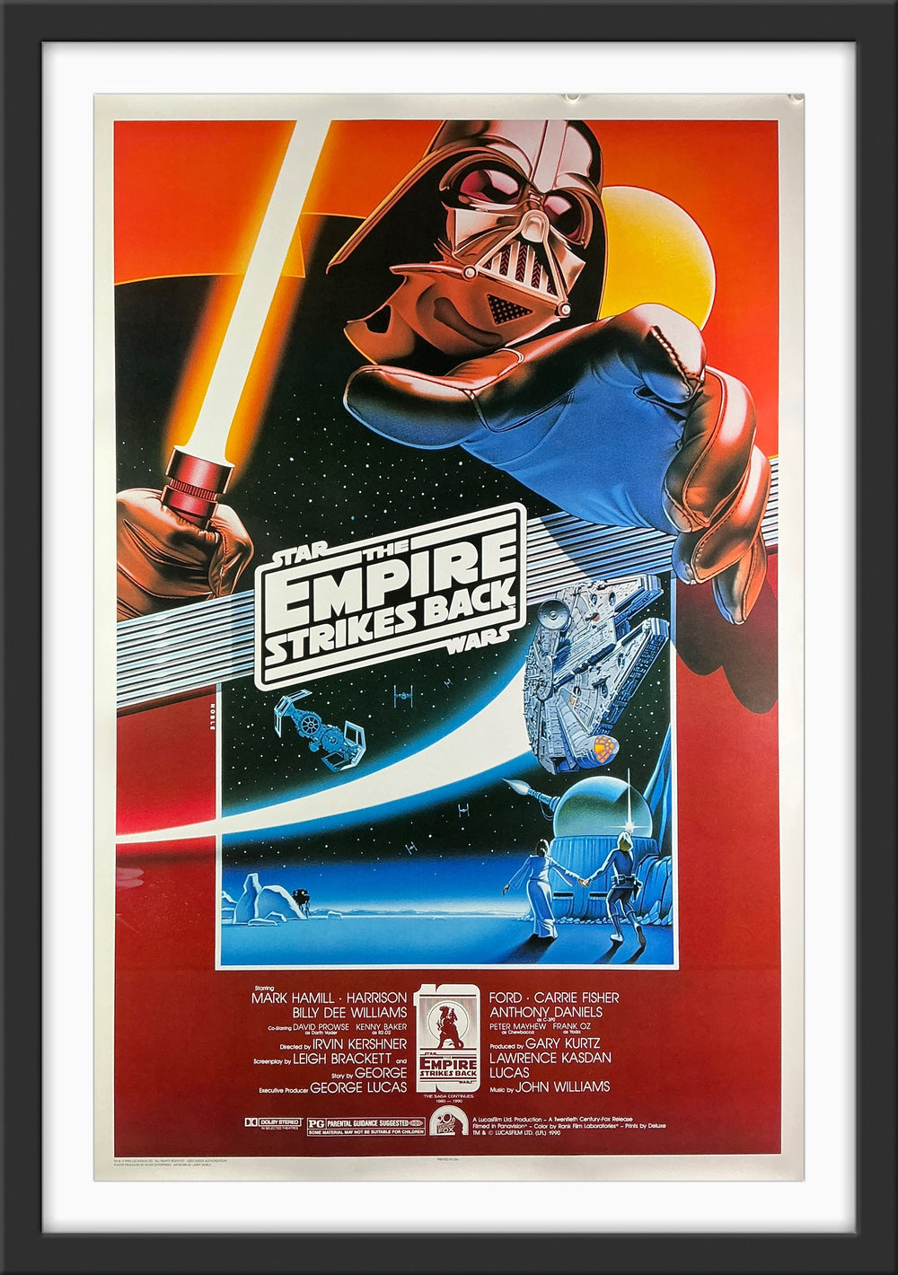 A one sheet movie poster by Kilian Enterprises for Star Wars - The Empire Strikes Back