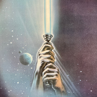 An original movie poster for the Star Wars film The Return of the Jedi