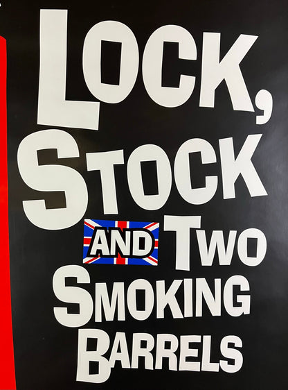 An original movie poster for the film Lock, Stock and Two Smoking Barrels