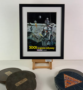 An original mini window card for the Stanley Kubrick film 2001: A Space Odyssey