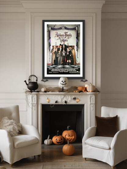 An original movie poster for the film Addams Family Values