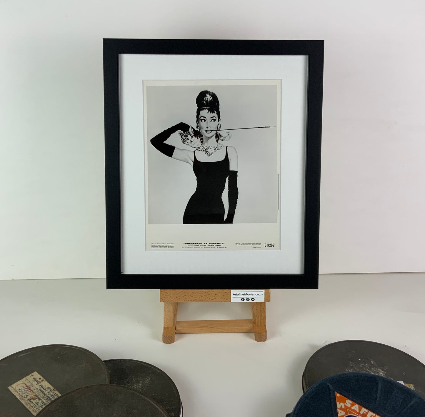 An original movie still for the film Breakfast At Tiffany's with artwork by Robert McGinnis