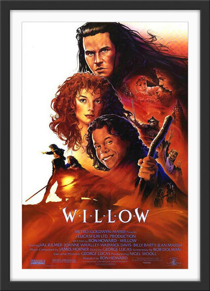 An original movie poster for the George Lucas film Willow