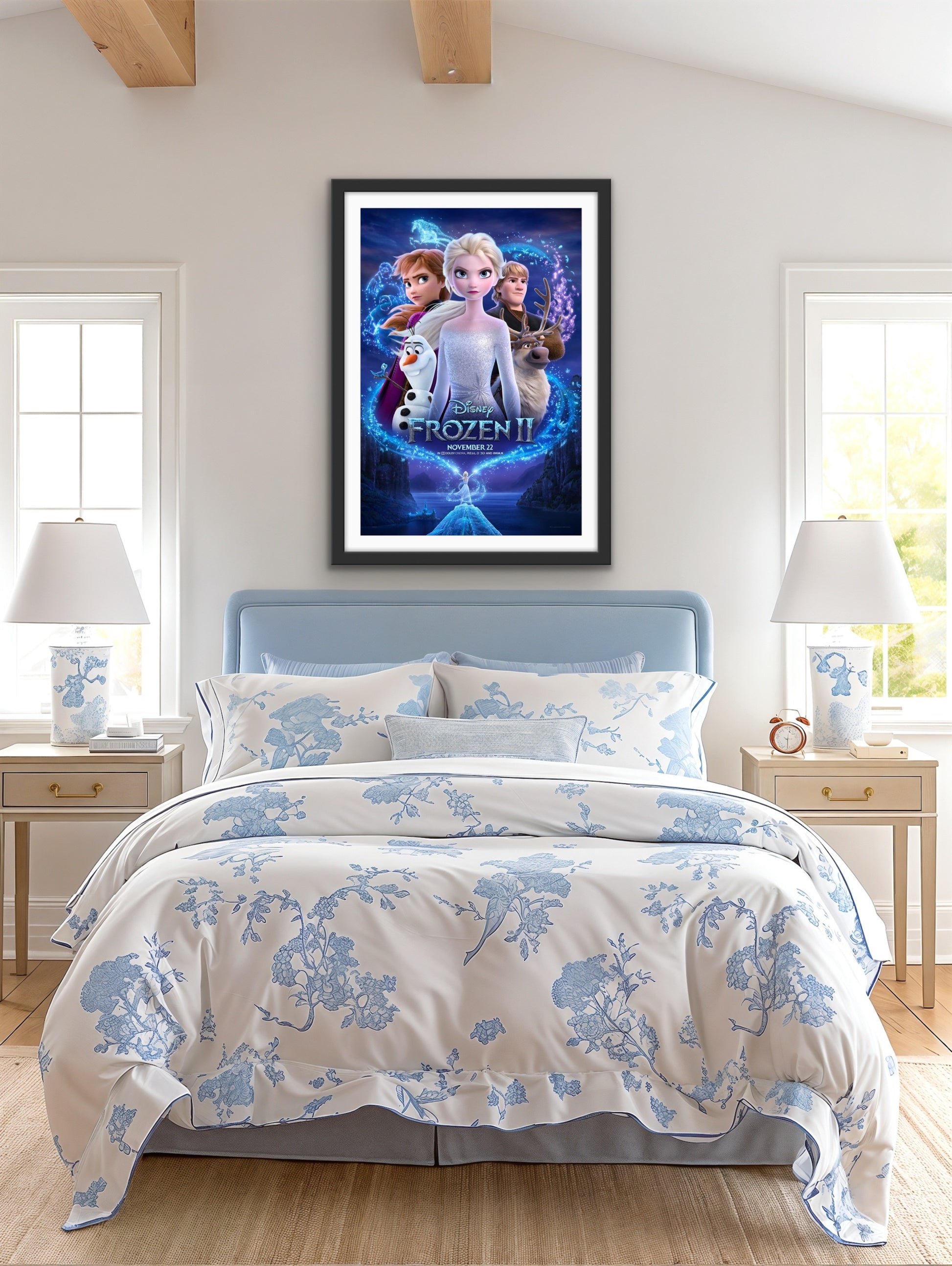 An original movie poster for the Disney film Frozen 2 / II