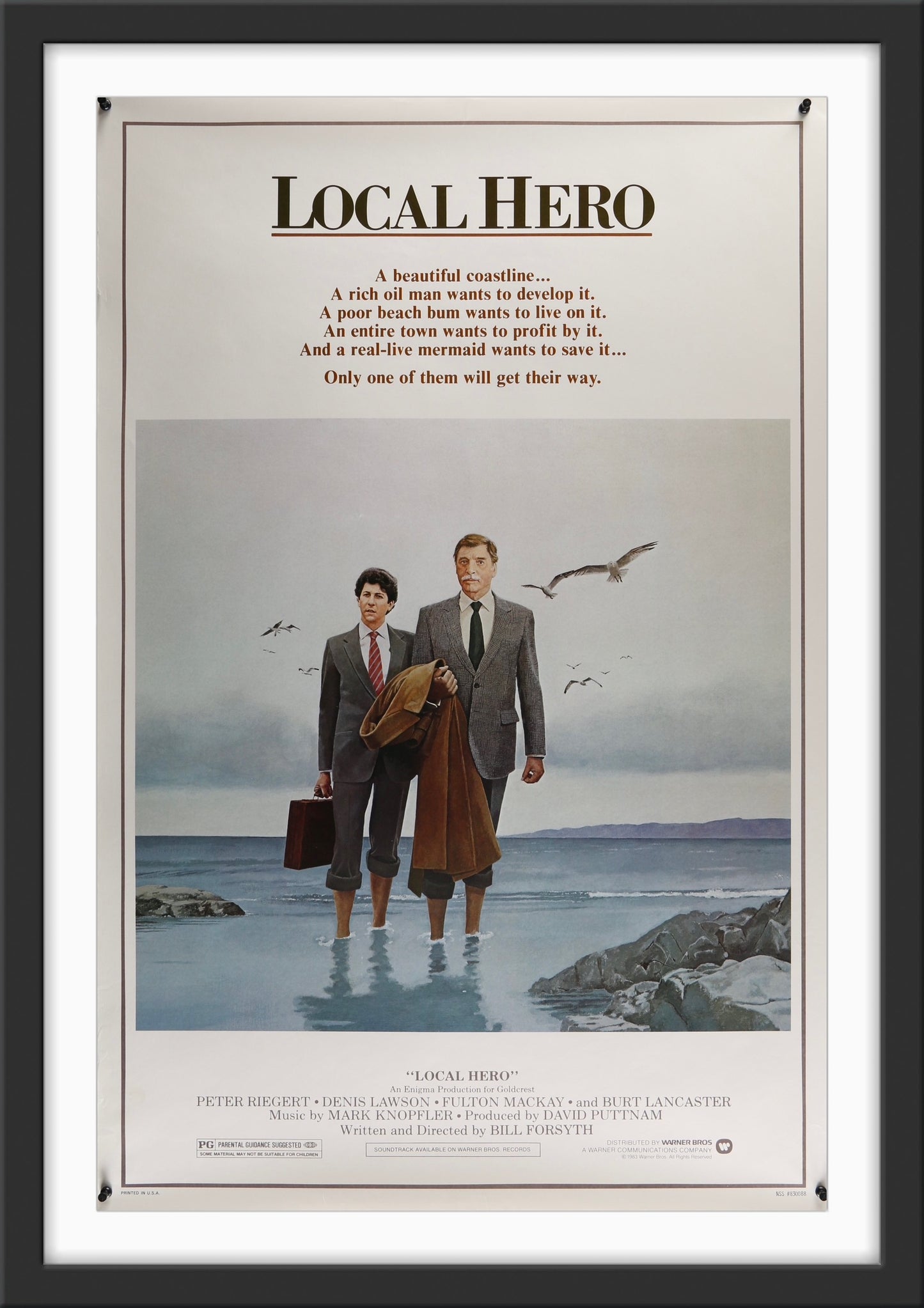 An original movie poster for the film Local Hero