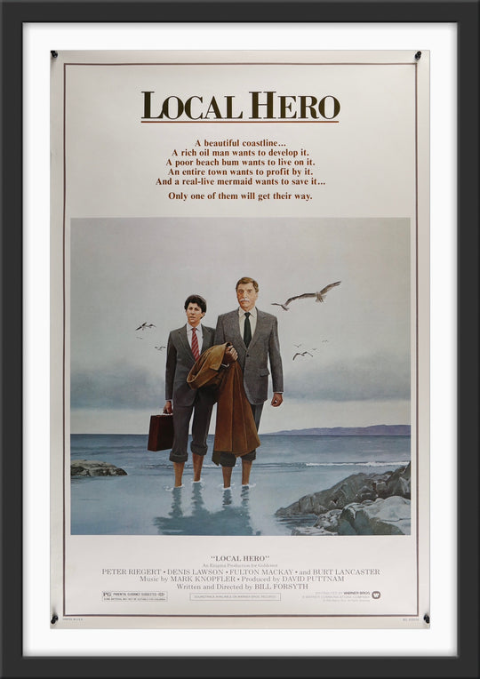 An original movie poster for the film Local Hero