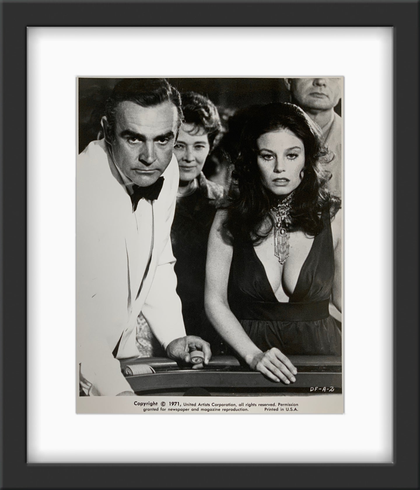 An original 8x10 movie still for the James Bond film Diamonds Are Forever
