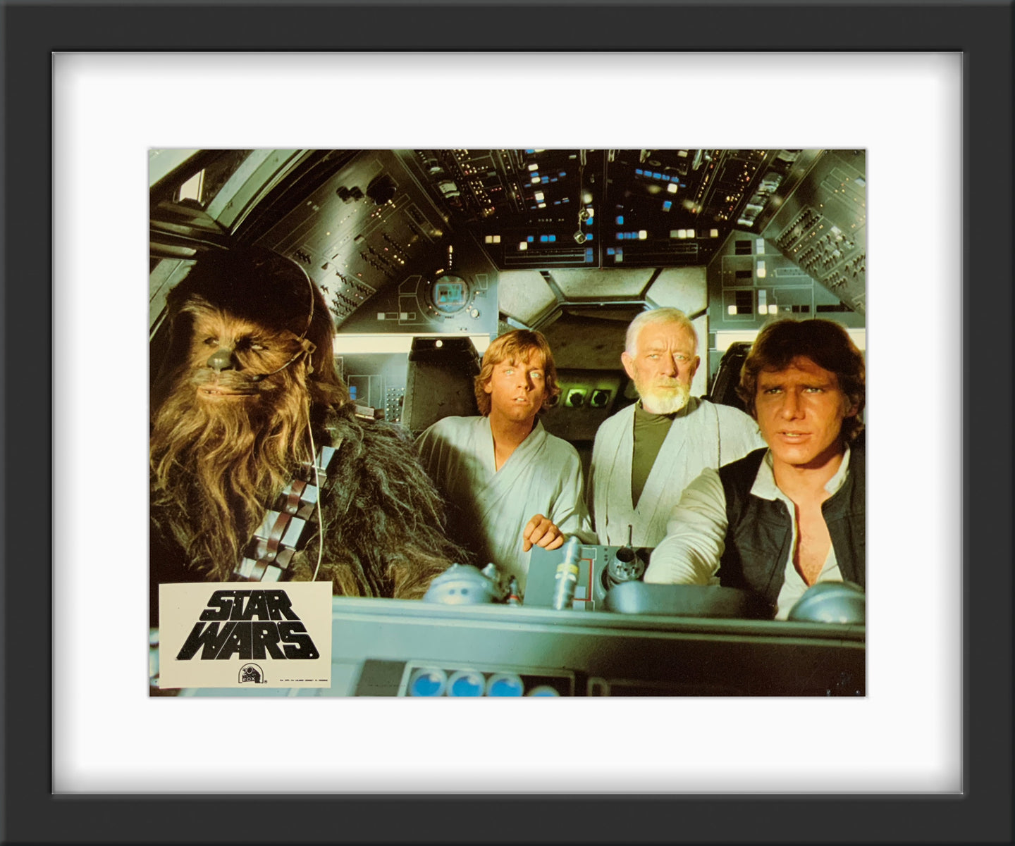 An original French lobby card for George Lucas' Star Wars