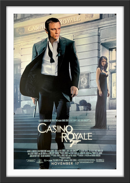 An original movie poster for the James Bond film Casino Royale