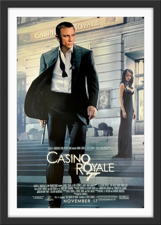 An original movie poster for the James Bond film Casino Royale
