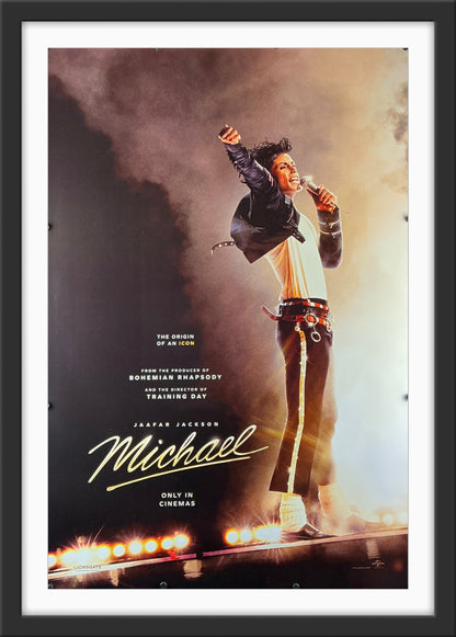An original movie poster for the Michael Jackson musical biopic Michael