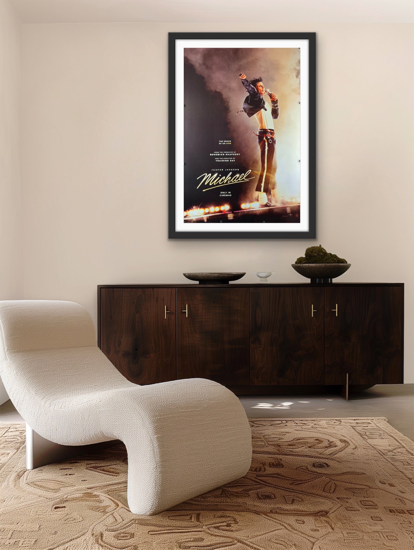 An original movie poster for the Michael Jackson musical biopic Michael