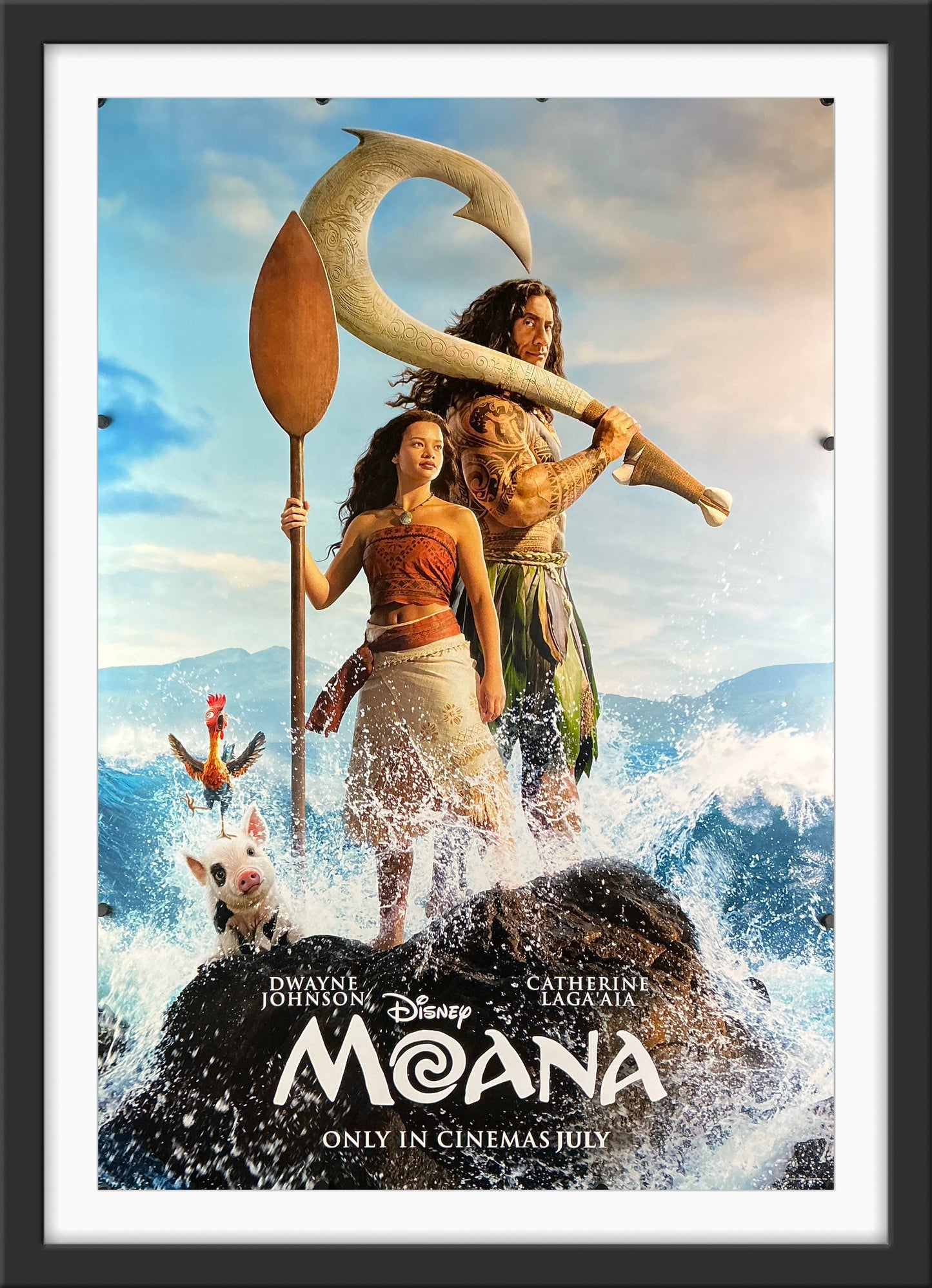 An original movie poster for the 2026 live-action remake of Moana