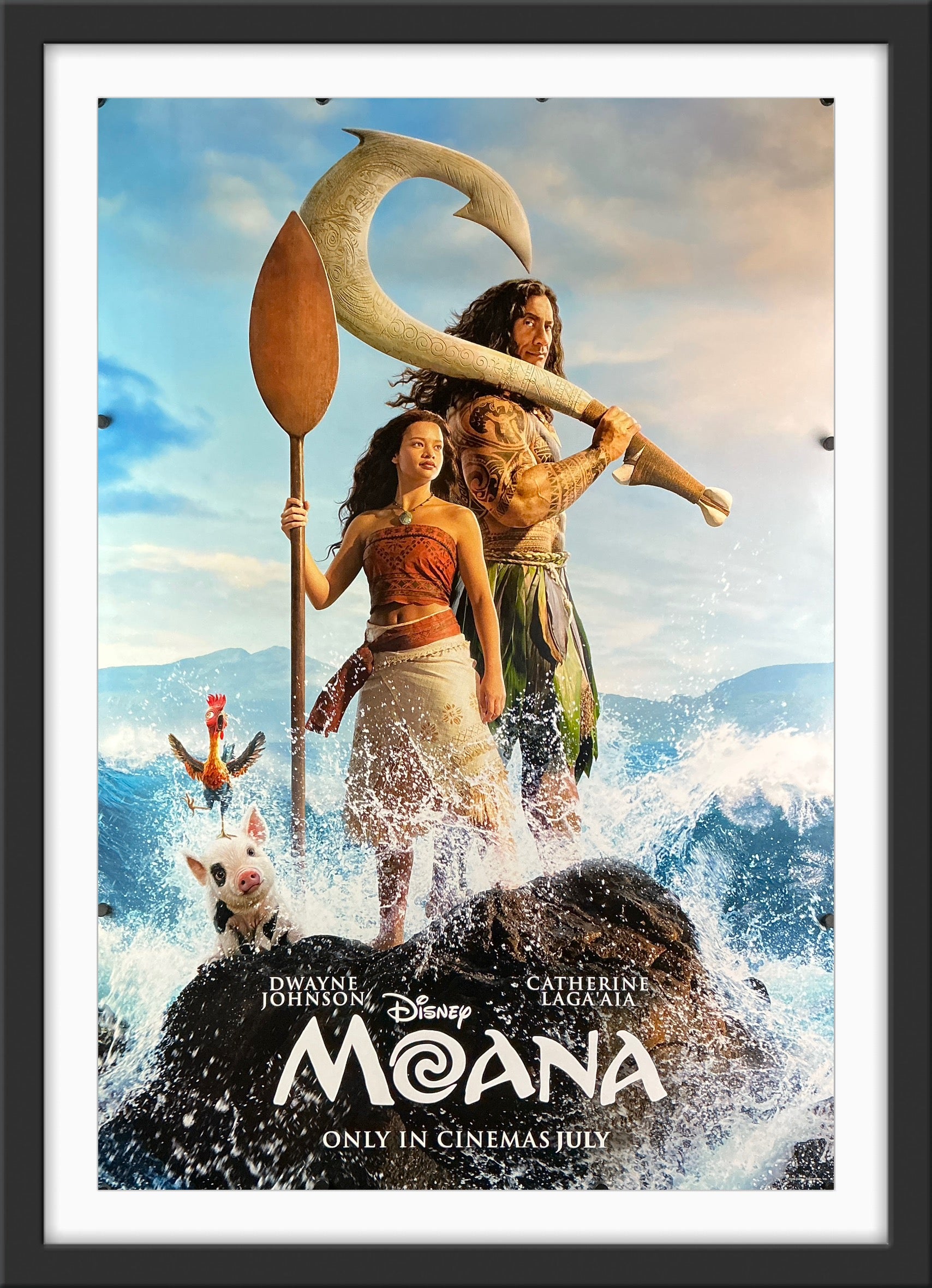 An original movie poster for the 2026 live-action remake of Moana