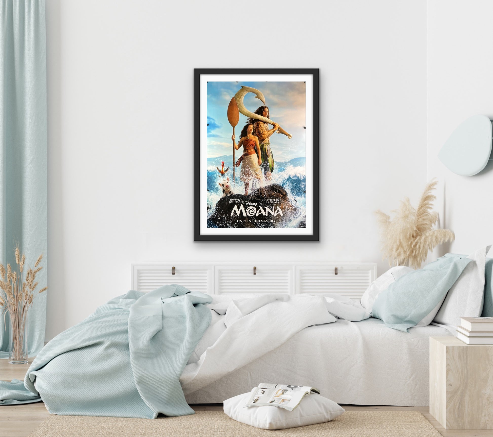 An original movie poster for the 2026 live-action remake of Moana