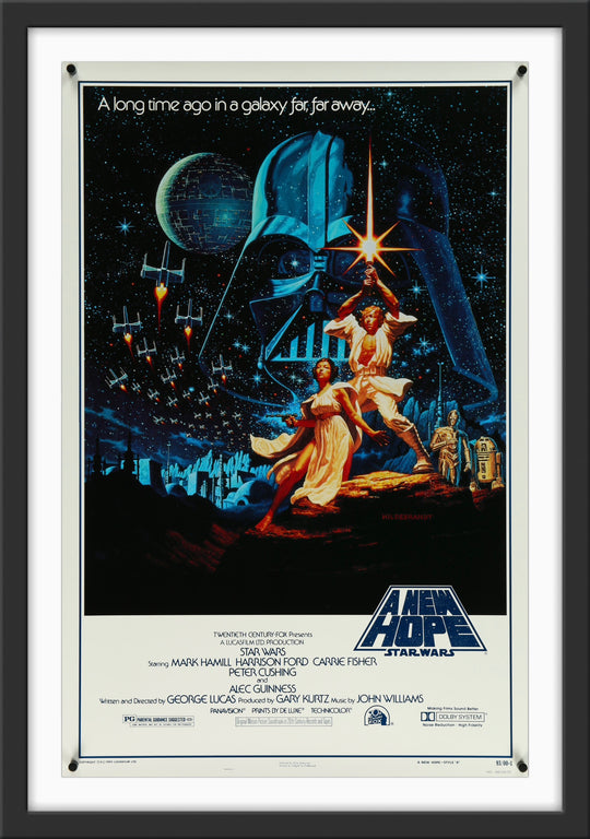 An original Kilian one sheet movie poster from 1993 for the George Lucas film Star Wars