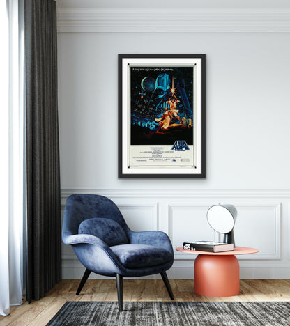 An original Kilian one sheet movie poster from 1993 for the George Lucas film Star Wars