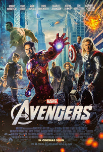 An original movie poster for the Marvel MCU film The Avengers / Avengers Assemble