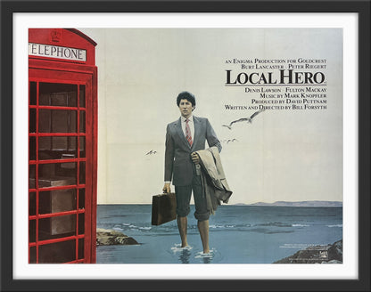 An original UK quad movie poster for the film Local Hero