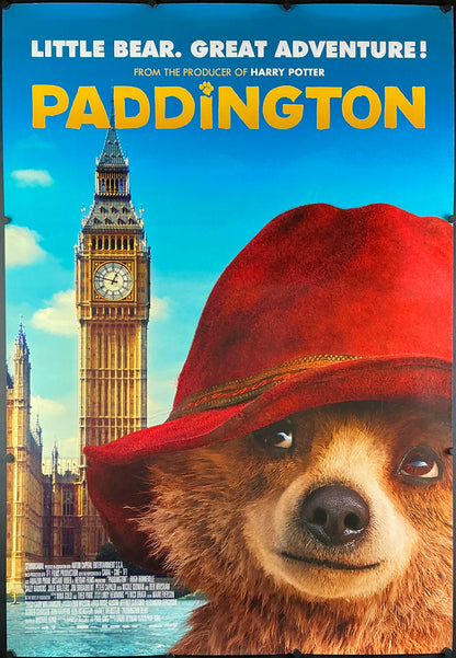An original movie poster for the film Paddington