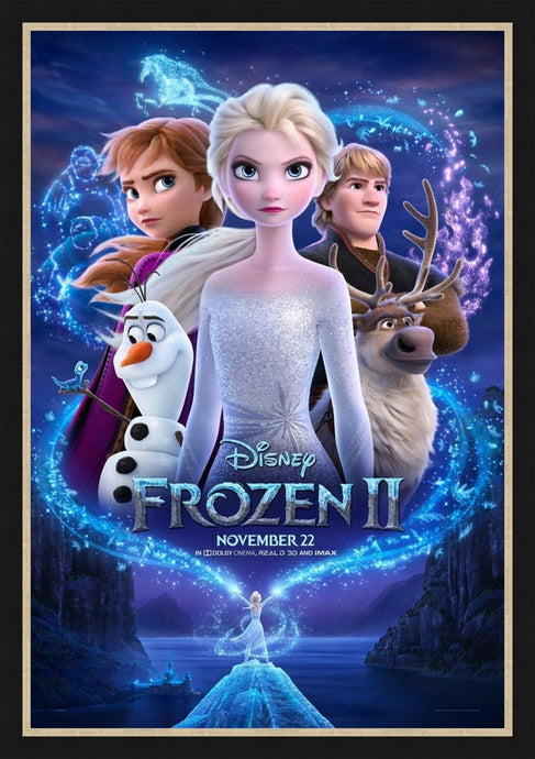 An original movie poster for the Disney film Frozen II / 2