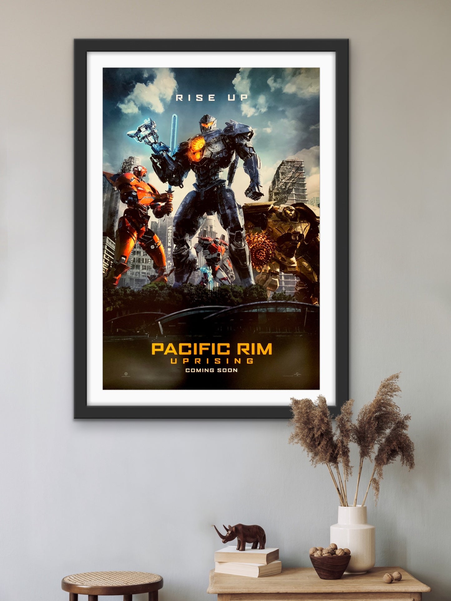 An original movie poster for the film Pacific Rim Uprising