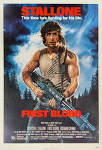 Load image into Gallery viewer, An original movie poster with artwork by Drew Struzan for the Sylvester Stallone film First Blood