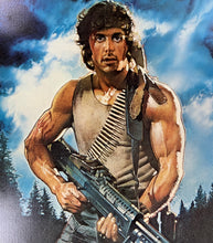 Load image into Gallery viewer, An original movie poster with artwork by Drew Struzan for the Sylvester Stallone film First Blood