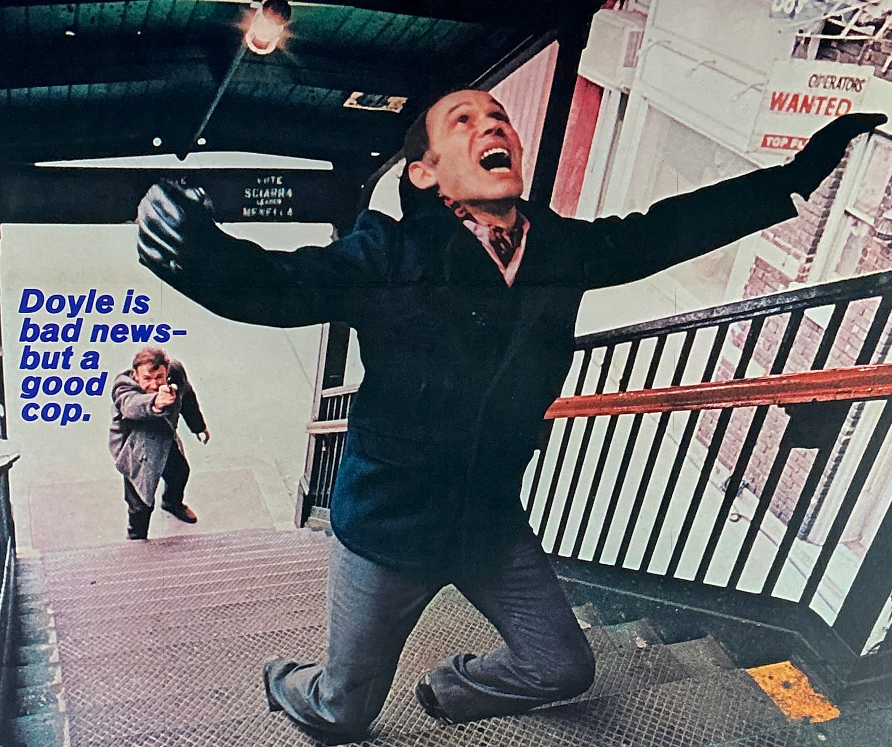 An original movie poster for the 1971 film The French Connection