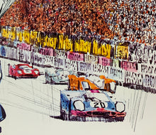 Load image into Gallery viewer, An original movie poster for the Steve McQueen film Le Mans