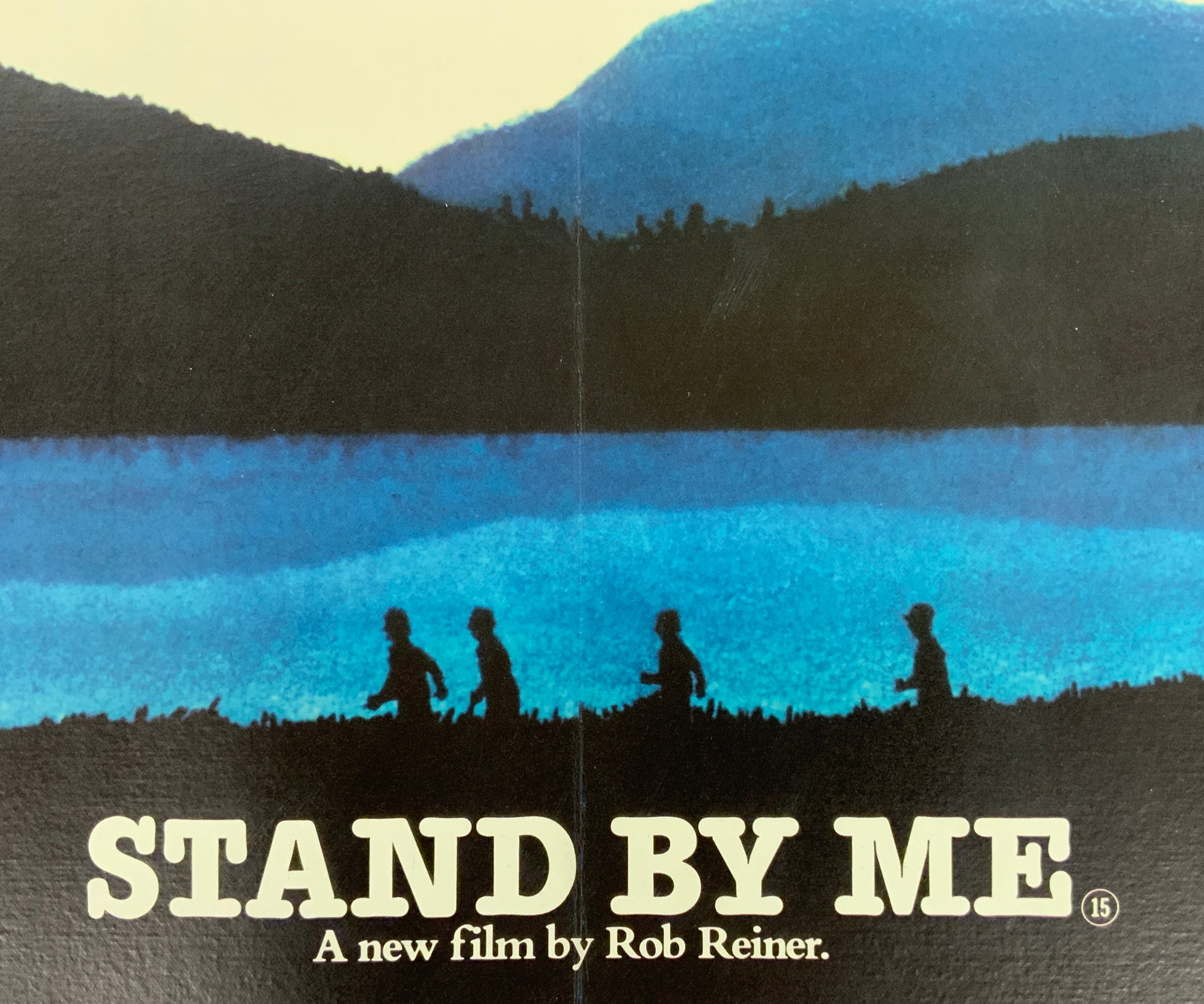 An original U.K. quad movie poster for the Rob Reiner film Stand By Me