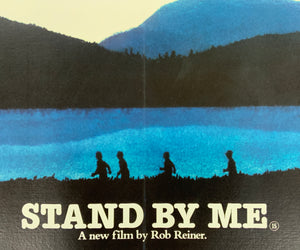 An original U.K. quad movie poster for the Rob Reiner film Stand By Me