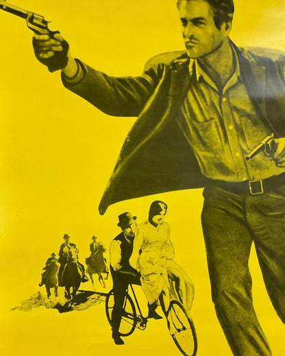 An original movie poster from the film the Butch Cassidy and the Sundance Kid.