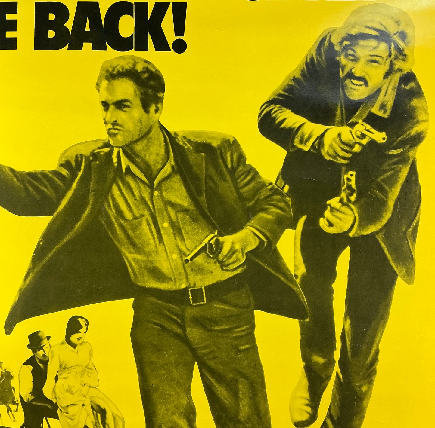 An original movie poster from the film the Butch Cassidy and the Sundance Kid.