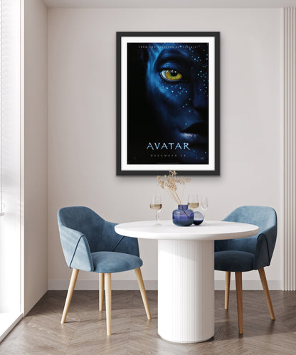 An original movie poster for the James Cameron film Avatar