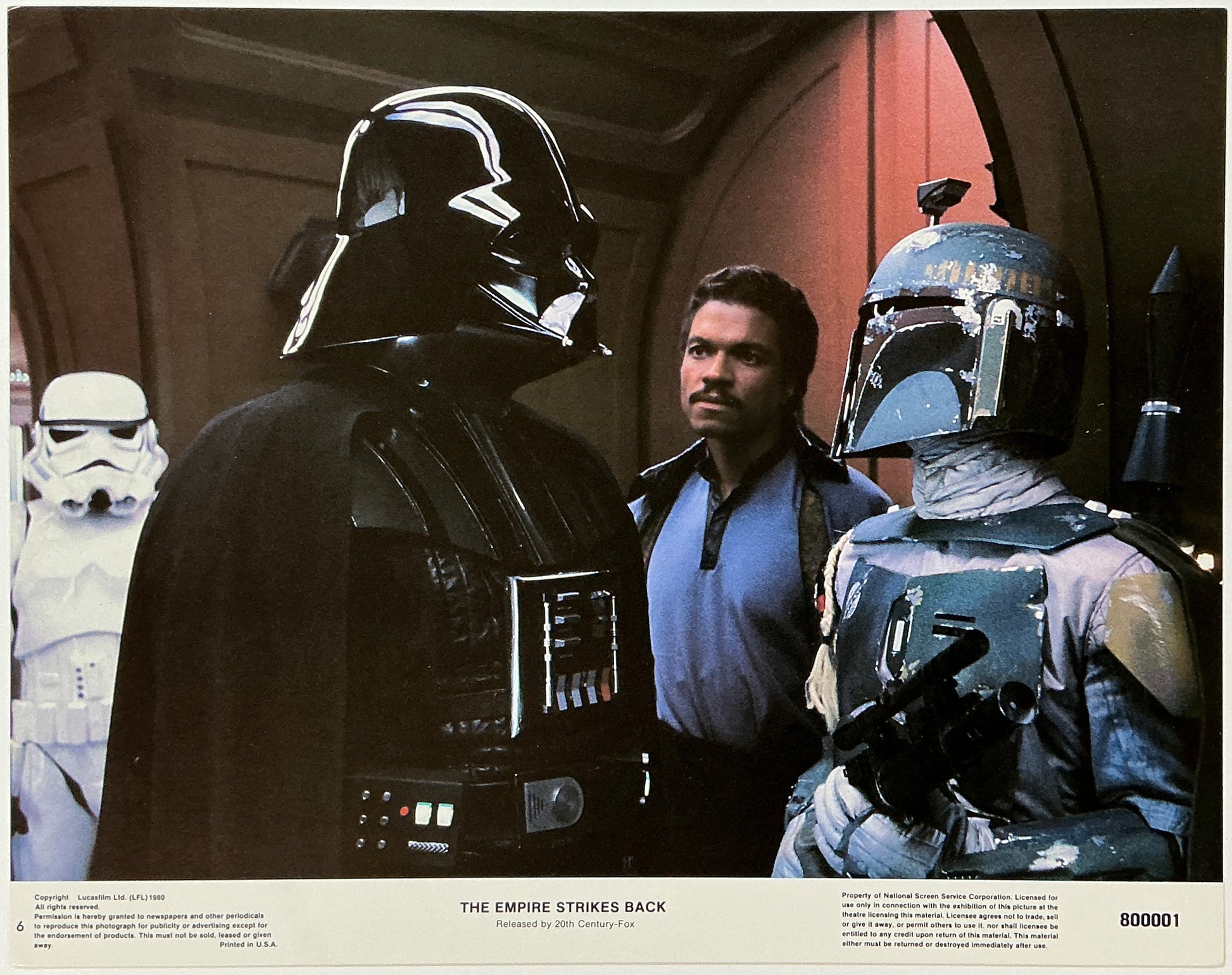 An original lobby card for the Star Wars film The Empire Strikes Back