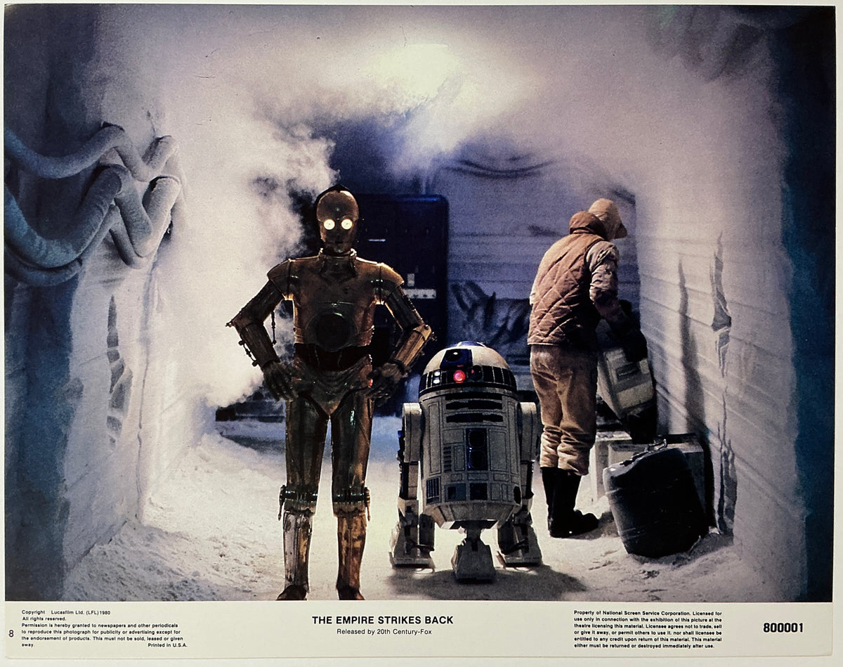 An original 11x14 lobby card for the Star Wars film The Empire Strikes Back