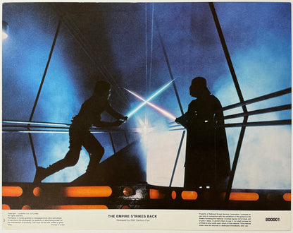 An original 11x14 lobby card for the Star Wars film The Empire Strikes Back