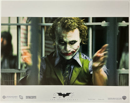 An original 11x14 lobby card for the Batman film The Dark Knight