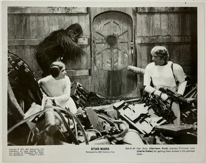 An original 8x10 movie still for the film George Lucas film Star Wars